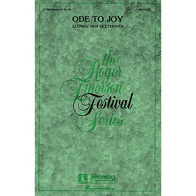 Hal Leonard Ode to Joy 3-Part Mixed arranged by Roger Emerson