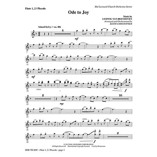 PraiseSong Ode to Joy Orchestra arranged by Keith Christopher