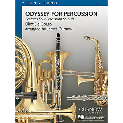 Curnow Music Odyssey for Percussion (Grade 2.5 - Score Only) Concert Band Composed by Elliot Del Borgo