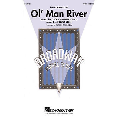 Hal Leonard Ol' Man River (from Showboat) TTBB arranged by Russell Robinson