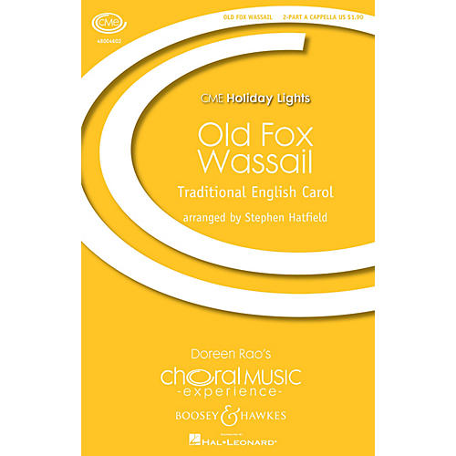 Boosey and Hawkes Old Fox Wassail (2-Part Any Comb.) 2-Part a cappella arranged by Stephen Hatfield