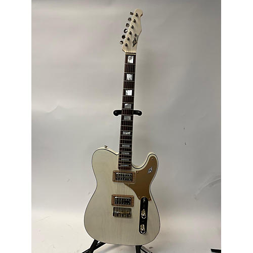 RS Guitarworks Old Friend Rockabilly SR. Custom Solid Body Electric Guitar White Blonde w/ Tortoiseshell Binding