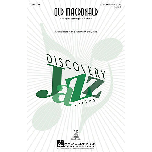 Hal Leonard Old MacDonald (Discovery Level 2) 3-Part Mixed arranged by Roger Emerson