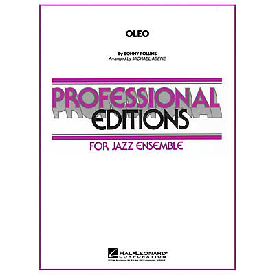 Hal Leonard Oleo Jazz Band Level 5-6 Arranged by Michael Abene