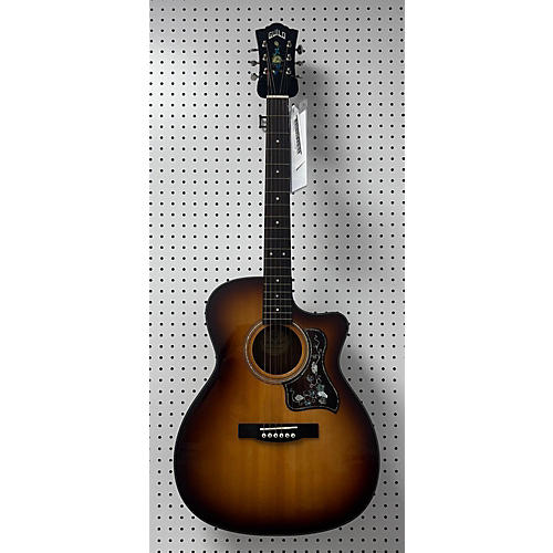 Guild Om-260ce Acoustic Guitar anitque burst