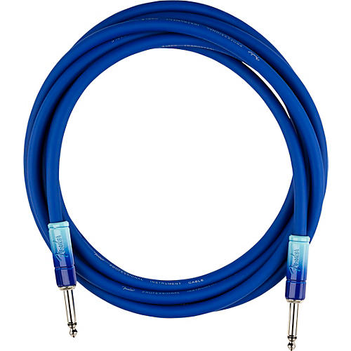 Fender Ombre Straight to Straight Instrument Cable 10 ft. Belair Blue