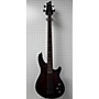 Used Schecter Guitar Research Omen 4 String Electric Bass Guitar Black Cherry