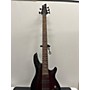 Used Schecter Guitar Research Omen 5 String ELITE Electric Bass Guitar Crimson Red Burst