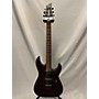 Used Schecter Guitar Research Omen 6 Solid Body Electric Guitar Brown