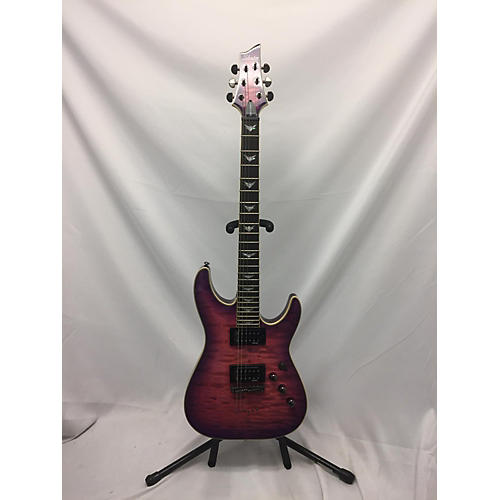 Schecter Guitar Research Omen 6 Solid Body Electric Guitar Trans Purple