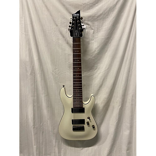 Schecter Guitar Research Omen 8 Solid Body Electric Guitar Olympic White