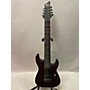 Used Schecter Guitar Research Omen 8 Solid Body Electric Guitar Black Cherry