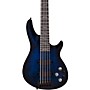 Open-Box Schecter Guitar Research Omen Elite-5 5-String Electric Bass Condition 2 - Blemished See-Thru Blue Burst 197881129460