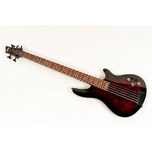 Schecter Guitar Research Omen Elite-5 5-String Electric Bass Condition 3 - Scratch and Dent Black Cherry Burst 197881103873