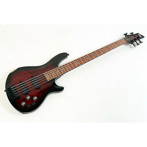 Schecter Guitar Research Omen Elite-5 5-String Electric Bass Condition 3 - Scratch and Dent Black Cherry Burst 197881147402