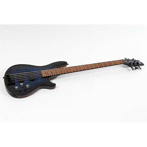 Schecter Guitar Research Omen Elite-5 5-String Electric Bass Condition 3 - Scratch and Dent See-Thru Blue Burst 197881245801