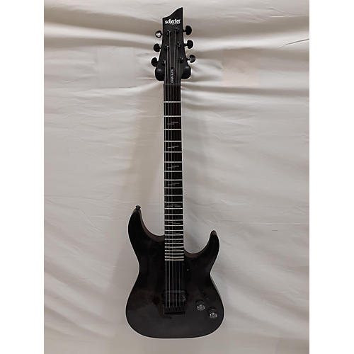 Schecter Guitar Research Omen Elite-6 Solid Body Electric Guitar Charcoal