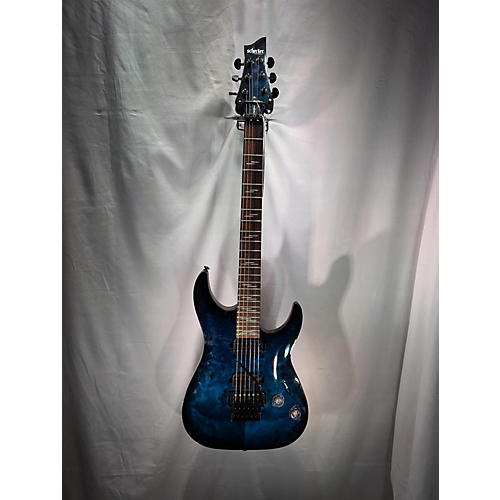 Schecter Guitar Research Omen Elite Fr Solid Body Electric Guitar Blue