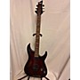 Used Schecter Guitar Research Omen Elite Solid Body Electric Guitar Crimson Red Burst