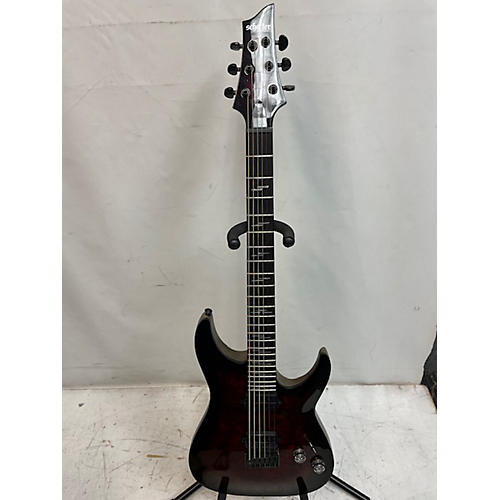 Schecter Guitar Research Omen Elite Solid Body Electric Guitar Trans Red