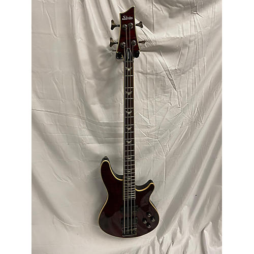 Schecter Guitar Research Omen Extreme 4 String Electric Bass Guitar Cherry