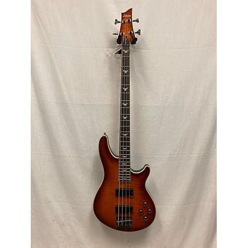 Schecter Guitar Research Omen Extreme 4 String Electric Bass Guitar Orange