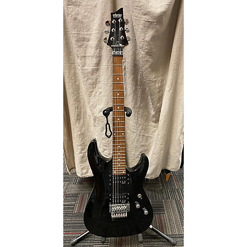 Schecter Guitar Research Omen Extreme 6 Floyd Rose Solid Body Electric Guitar Black