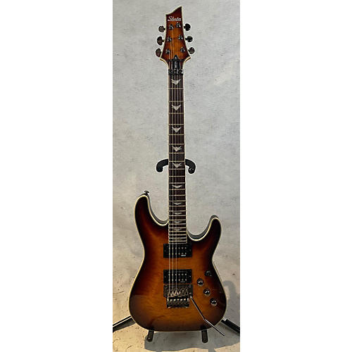 Schecter Guitar Research Omen Extreme 6 Floyd Rose Solid Body Electric Guitar Vintage Sunburst