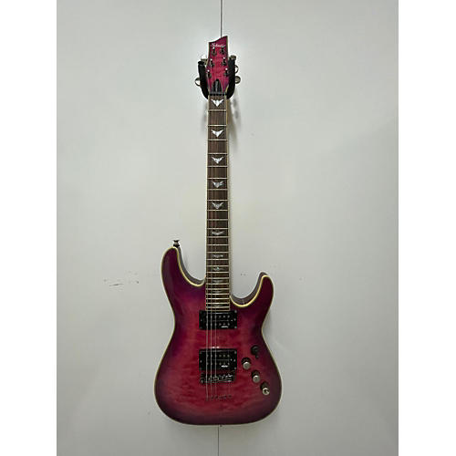 Schecter Guitar Research Omen Extreme 6 Solid Body Electric Guitar Purple