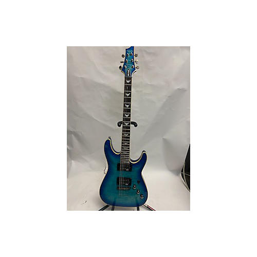 Schecter Guitar Research Omen Extreme 6 Solid Body Electric Guitar Ocean Blue Burst