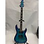 Used Schecter Guitar Research Omen Extreme 6 Solid Body Electric Guitar Ocean Blue Burst
