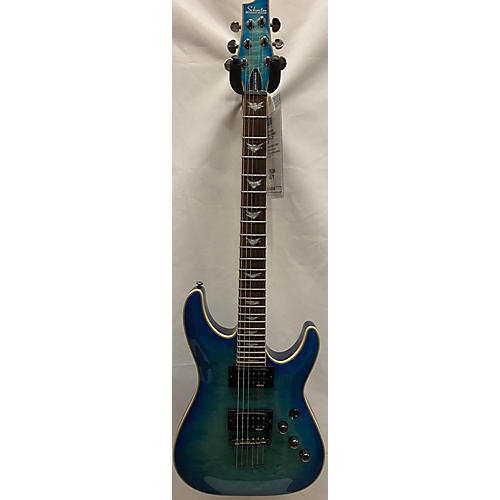 Schecter Guitar Research Omen Extreme 6 Solid Body Electric Guitar Trans Blue
