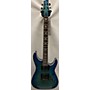 Used Schecter Guitar Research Omen Extreme 6 Solid Body Electric Guitar Trans Blue