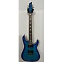 Used Schecter Guitar Research Omen Extreme 6 Solid Body Electric Guitar Ocean Blue
