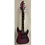 Used Schecter Guitar Research Omen Extreme 6 Solid Body Electric Guitar magenta