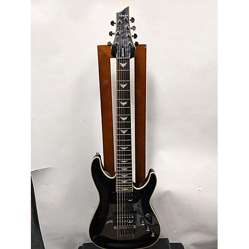 Schecter Guitar Research Omen Extreme 7 Solid Body Electric Guitar See-Through Black