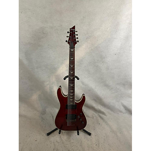 Schecter Guitar Research Omen Extreme 7 Solid Body Electric Guitar Black Cherry