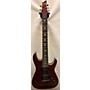 Used Schecter Guitar Research Omen Extreme 7 Solid Body Electric Guitar Crimson Red Trans