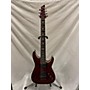 Used Schecter Guitar Research Omen Extreme-7 Solid Body Electric Guitar Trans Red