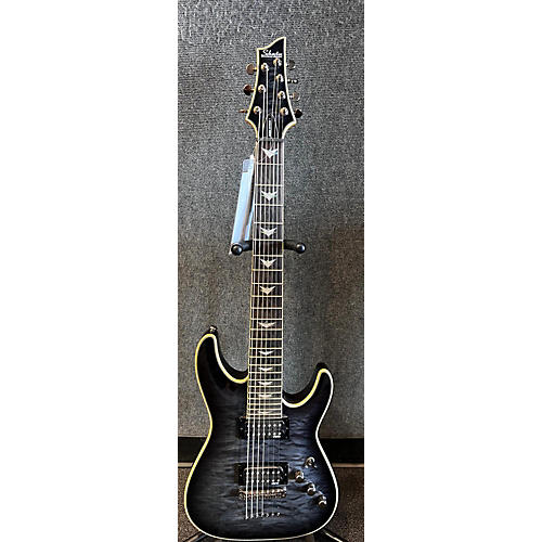 Schecter Guitar Research Omen Extreme 7 Solid Body Electric Guitar Trans Black