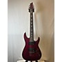 Used Schecter Guitar Research Omen Extreme 7 Solid Body Electric Guitar Wine Red