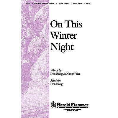 Shawnee Press On This Winter Night SATB composed by Nancy Price