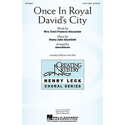 Hal Leonard Once in Royal David's City IPAKS Arranged by Anna Briscoe