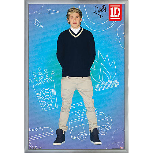 Trends International One Direction - Niall Pop Poster Framed Silver