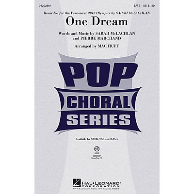 Hal Leonard One Dream ShowTrax CD by Sarah McLachlan Arranged by Mac Huff