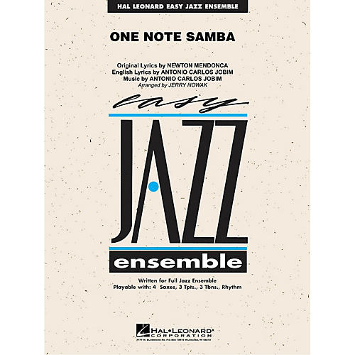 Hal Leonard One Note Samba Jazz Band Level 2 Arranged by Jerry Nowak