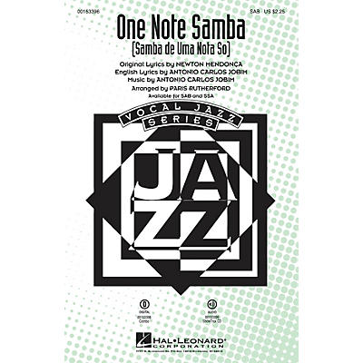 Hal Leonard One Note Samba (Samba de uma nota só) SSA Arranged by Paris Rutherford