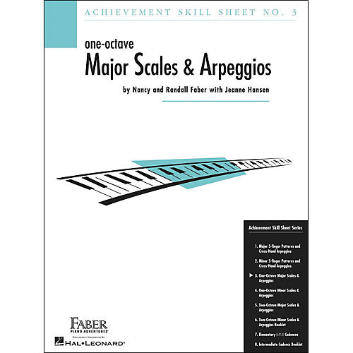 One-Octave Major Scales And Arpeggios Skill Sheet No.3 - Faber Piano