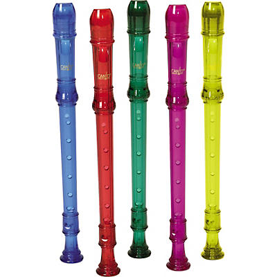 Canto One-Piece Translucent Soprano Recorder with Baroque Fingering