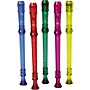 Canto One-Piece Translucent Soprano Recorder with Baroque Fingering Transparent Red